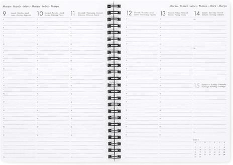 Agenda settimanale Legami 2025 -2026, 16 mesi - large weekly spiral bound Diary - travel stickers - 3