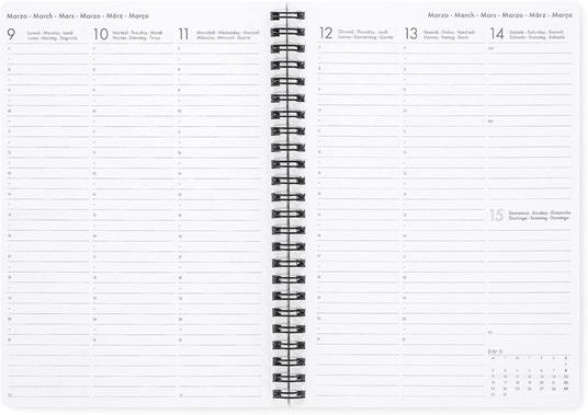Agenda settimanale Legami 2025 -2026, 16 mesi - large weekly spiral bound Diary - travel stickers - 3