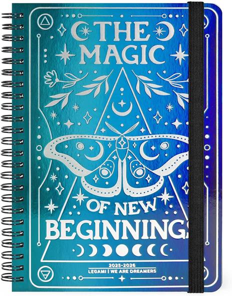 Agenda settimanale Legami 2025 -2026, 16 mesi - large weekly spiral bound Diary - travel stickers - 6