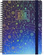 Agenda settimanale Legami 2025 -2026, 16 mesi - large weekly spiral bound Diary - stars