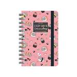Agenda settimanale Legami 2025 -2026, 16 mesi - large weekly spiral bound Diary - sushi cat