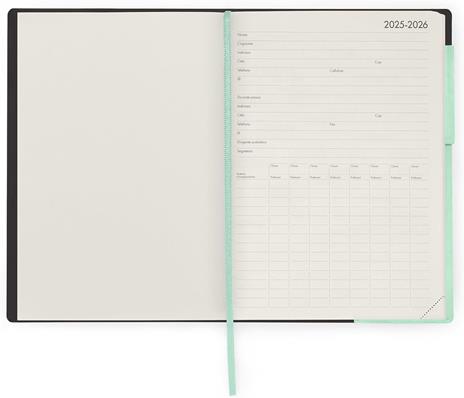 Agenda settimanale Legami 2026, 13 mesi - large weekly Diary - pastel mint - 2