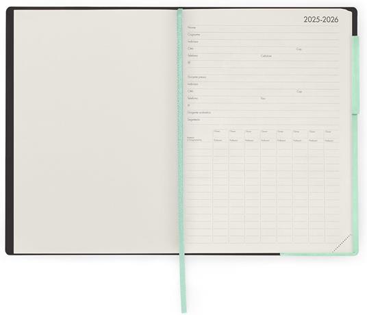 Agenda settimanale Legami 2026, 13 mesi - large weekly Diary - pastel mint - 2