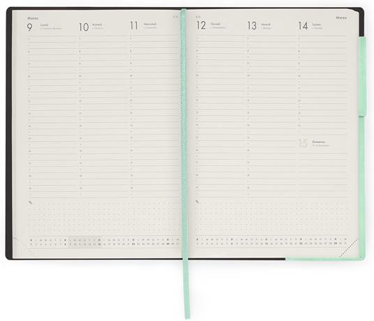 Agenda settimanale Legami 2026, 13 mesi - large weekly Diary - pastel mint - 3