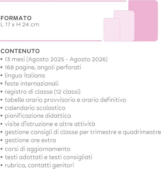 Agenda settimanale Legami 2026, 13 mesi - large weekly Diary - pastel mint - 6