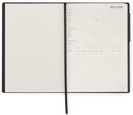 Agenda settimanale Legami 2026, 13 mesi - large weekly Diary - deep graphite - 2