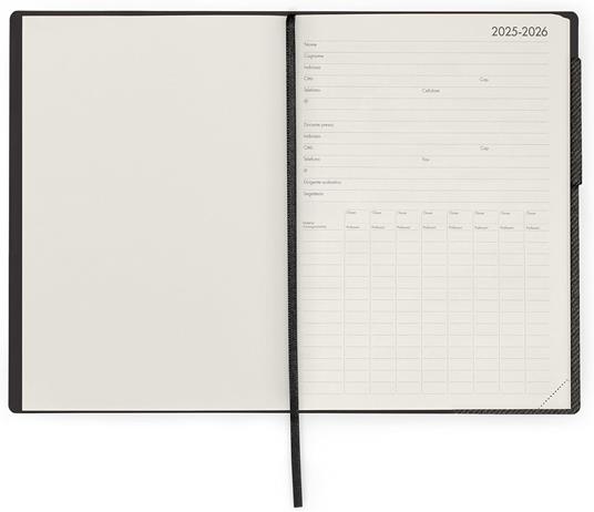 Agenda settimanale Legami 2026, 13 mesi - large weekly Diary - deep graphite - 2