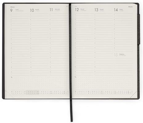 Agenda settimanale Legami 2026, 13 mesi - large weekly Diary - deep graphite - 3
