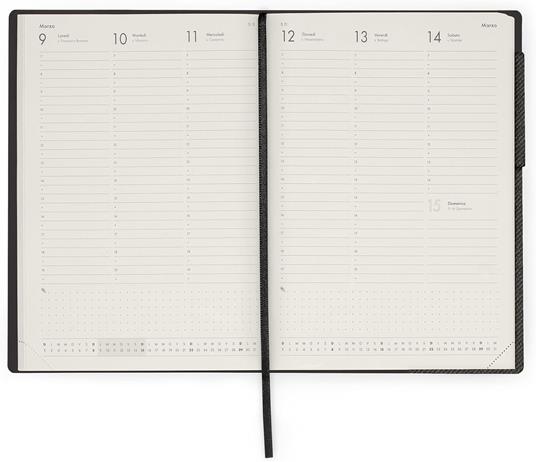 Agenda settimanale Legami 2026, 13 mesi - large weekly Diary - deep graphite - 3