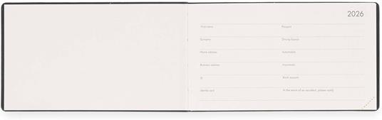 Agenda Legami 12 mesi, 2026, settimanale, Small Weekly Horizontal - Future Dusk - 3