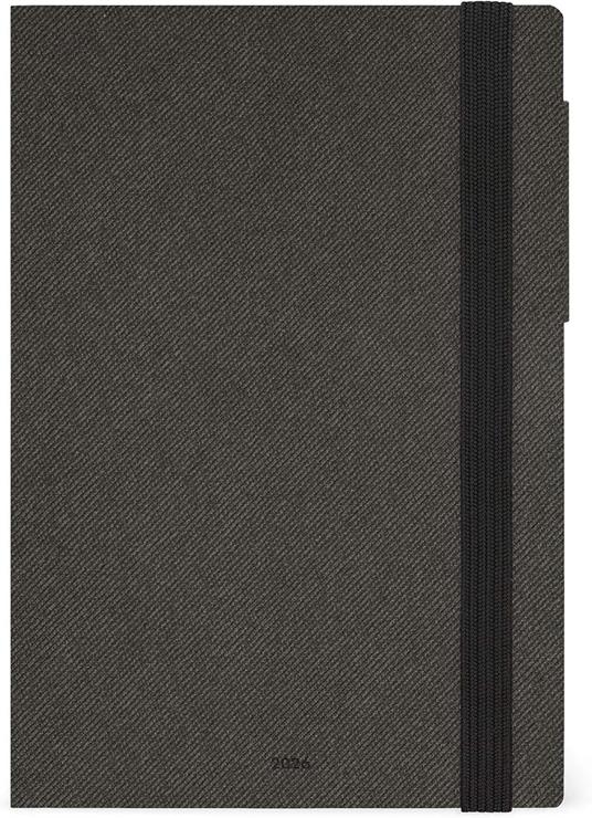 Agenda Legami 12 mesi, 2026, giornaliera, Medium Daily Diary - Deep Graphite