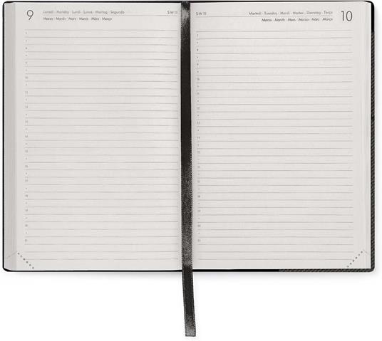 Agenda Legami 12 mesi, 2026, giornaliera, Medium Daily Diary - Deep Graphite - 3