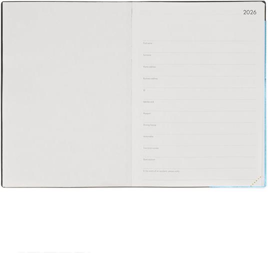 Agenda Legami 12 mesi, 2026, giornaliera, Large Daily Diary - Aura - 2