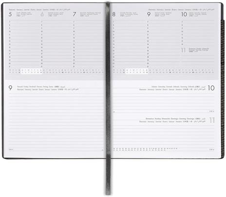 Agenda Legami 12 mesi, 2026, settimanale, Large Weekly And Dailydiary - Deep Graphite - 3