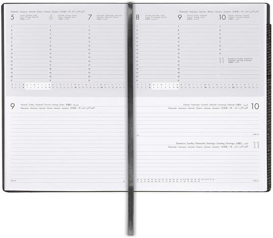Agenda Legami 12 mesi, 2026, settimanale, Large Weekly And Dailydiary - Deep Graphite - 3