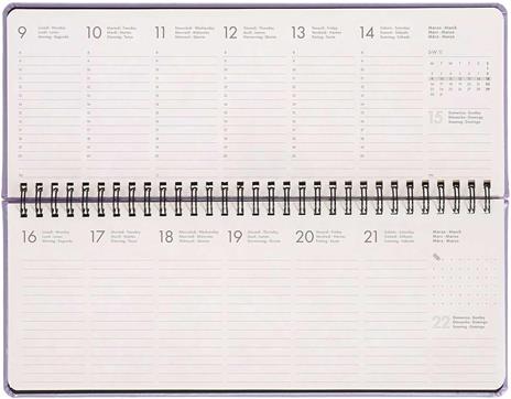 Agenda Legami 12 mesi, 2026, giornaliera, Desk Planner - Mystic Lilac - 2