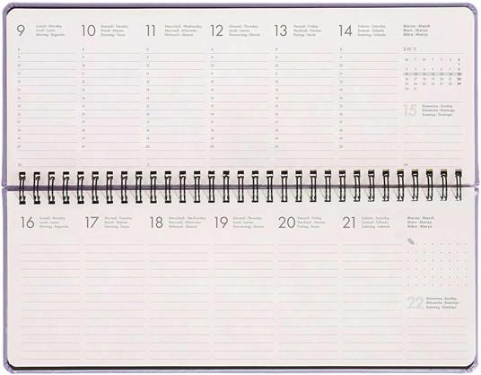 Agenda Legami 12 mesi, 2026, giornaliera, Desk Planner - Mystic Lilac - 2