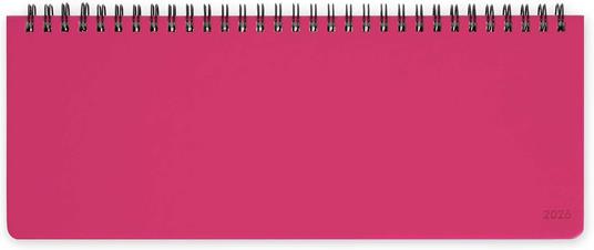 Agenda Legami 12 mesi, 2026, giornaliera, Desk Planner - Raspberry