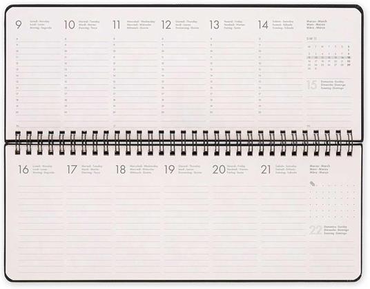 Agenda Legami 12 mesi, 2026, giornaliera, Desk Planner - Deep Graphite - 2
