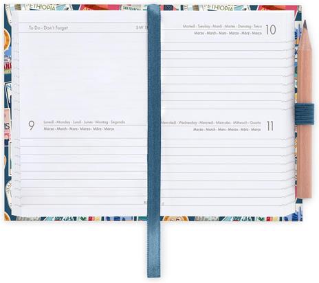 Agenda Legami 12 mesi, 2026, bigiornaliera, Mini 2-Day Diary - Travel Stickers - 2