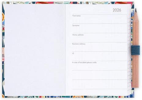 Agenda Legami 12 mesi, 2026, bigiornaliera, Mini 2-Day Diary - Travel Stickers - 3
