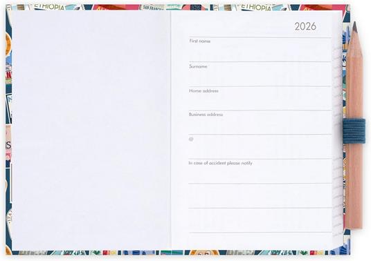Agenda Legami 12 mesi, 2026, bigiornaliera, Mini 2-Day Diary - Travel Stickers - 3