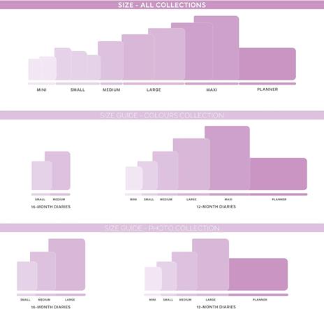 Agenda Legami 12 mesi, 2026, bigiornaliera, Mini 2-Day Diary - Stars - 5