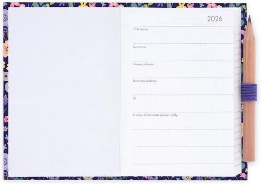 Agenda Legami 12 mesi, 2026, bigiornaliera, Mini 2-Day Diary - Flowers - 3