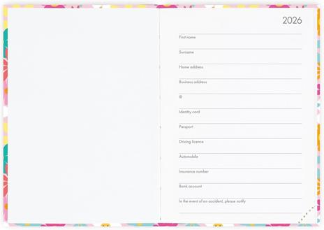 Agenda Legami 12 mesi, 2026, giornaliera, Small Photo Daily Diary - Daisy - 2