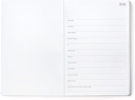 Agenda Legami 12 mesi, 2026, settimanale, Medium Photo Weekly Diary - Travel Stickers - 2