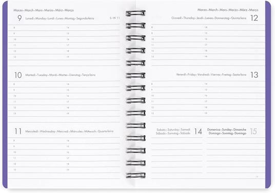 Agenda Legami 12 mesi, 2026, settimanale, Small Weekly Spiral Bound - Flowers - 2