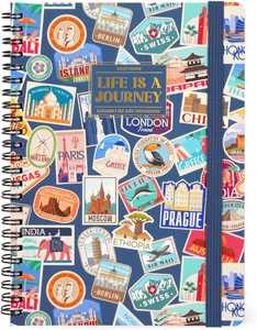 Cartoleria Agenda Legami 12 mesi, 2026, settimanale, Large Weekly Spiral Bound - Travel Stickers Legami