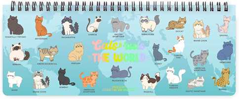 Cartoleria Agenda Legami 12 mesi, 2026, giornaliera, Desk Planner - Kitty Legami