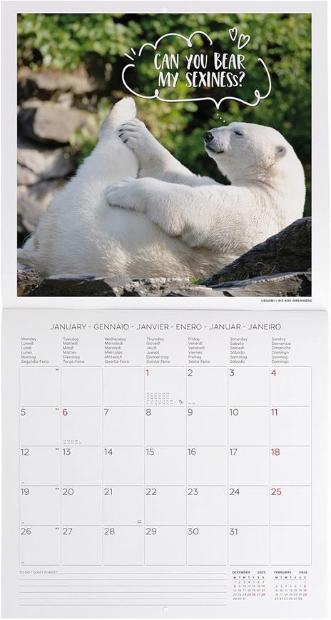 Calendario 2026 da Parete  - Take It Easy - 30 x 29 cm - 2