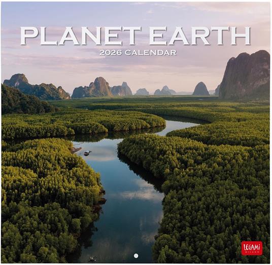 Calendario 2026 da Parete  - Planet Earth - 30 x 29 cm