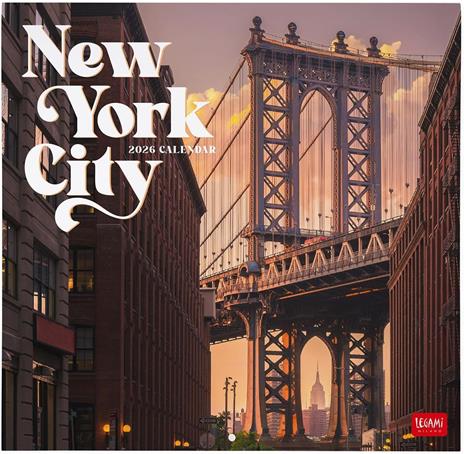Calendario 2026 da Parete  - New York - 30 x 29 cm