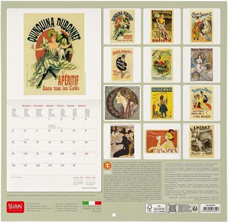 Calendario 2026 da Parete  - Belle Époque - 30 x 29 cm - 3