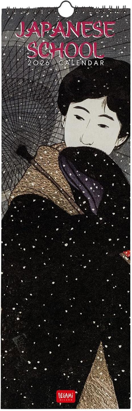 Calendario 2026 da Parete  - Japanese School -16 x 49 cm