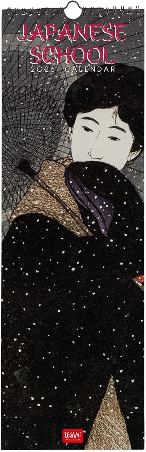 Calendario 2026 da Parete  - Japanese School -16 x 49 cm