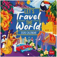 Calendario 2026 da Parete  -  Let'S Travel The World - 18 x 18 cm