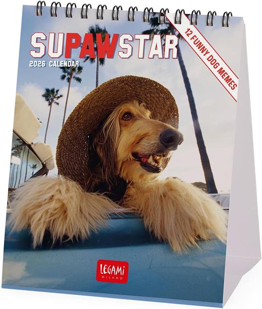 Calendario 2026 da Tavolo  - Supawstar - 12 x 14,5 cm