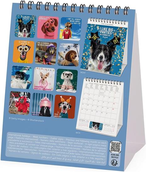 Calendario 2026 da Tavolo  - Supawstar - 12 x 14,5 cm - 4