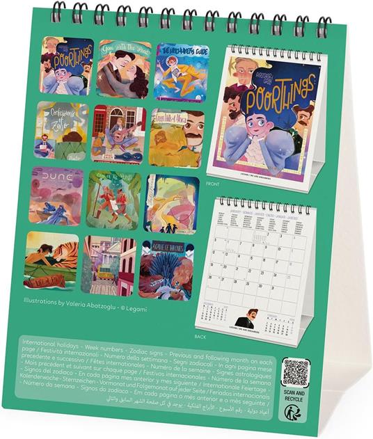 Calendario 2026 da Tavolo  - Book Lover'S - 12 x 14,5 cm - 4