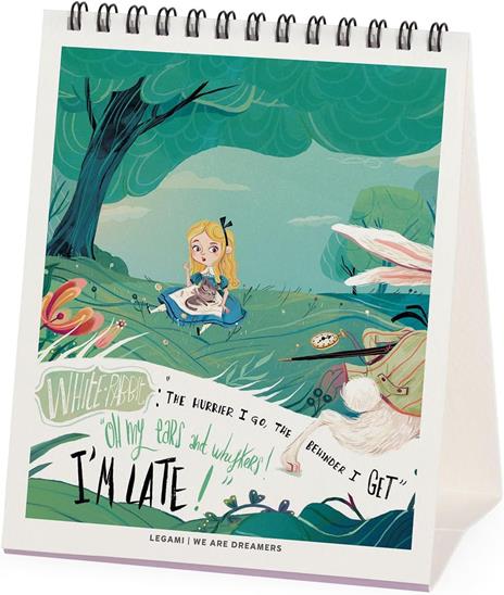 Calendario 2026 da Tavolo  - Alice In Wonderland - 12 x 14,5 cm - 2