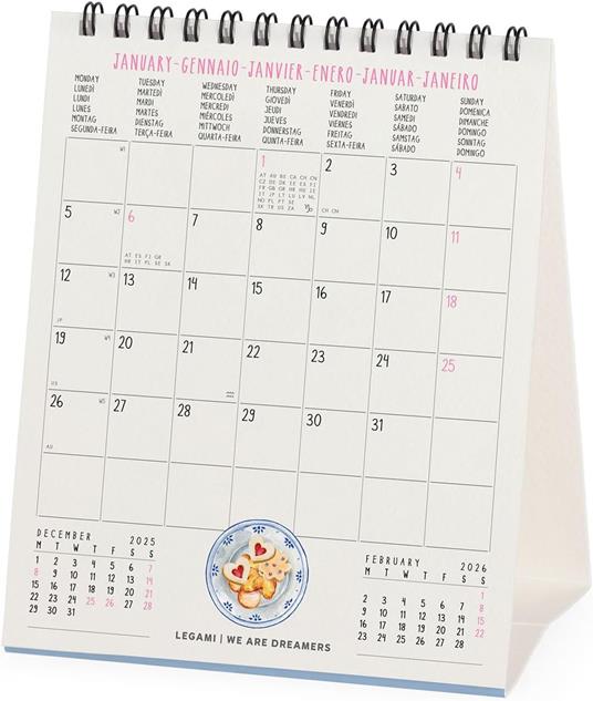 Calendario 2026 da Tavolo  - Aphorisms - 12 x 14,5 cm - 3