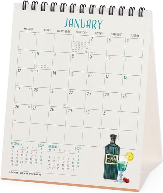 Calendario 2026 da Tavolo  - Cheers - 12 x 14,5 cm - 3