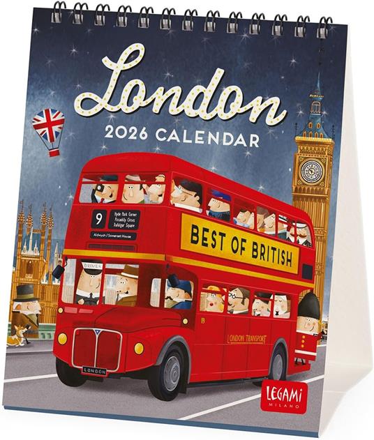 Calendario 2026 da Tavolo  - London - 12 x 14,5 cm