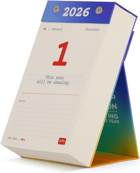 Calendario Giornaliero da tavolo 2026 Legami - Inglese - 2