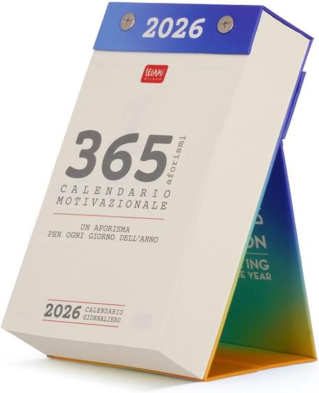 Calendario Giornaliero da tavolo 2026 Legami - Italiano