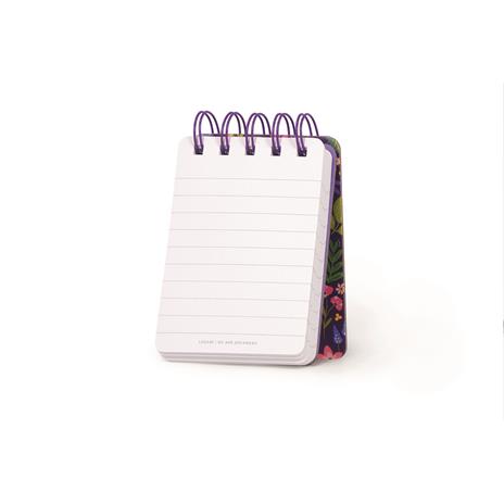 Blocco Spiralato a Righe - Spiral Notepad - Mini - Flowers - 3
